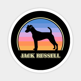 Jack Russell Terrier Vintage Sunset Dog Magnet